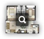 Apartamento padrão - 2 dormitórios, suíte, web space e cozinha americana